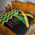 Custom Jamaica Football Quilt Go Reggae Boyz - Wonder Print Shop