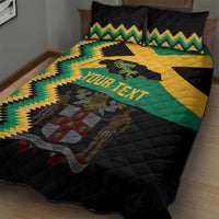 Custom Jamaica Football Quilt Bed Set Go Reggae Boyz - Wonder Print Shop
