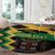 Custom Jamaica Football Round Carpet Go Reggae Boyz - Wonder Print Shop