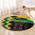 Custom Jamaica Football Round Carpet Go Reggae Boyz - Wonder Print Shop