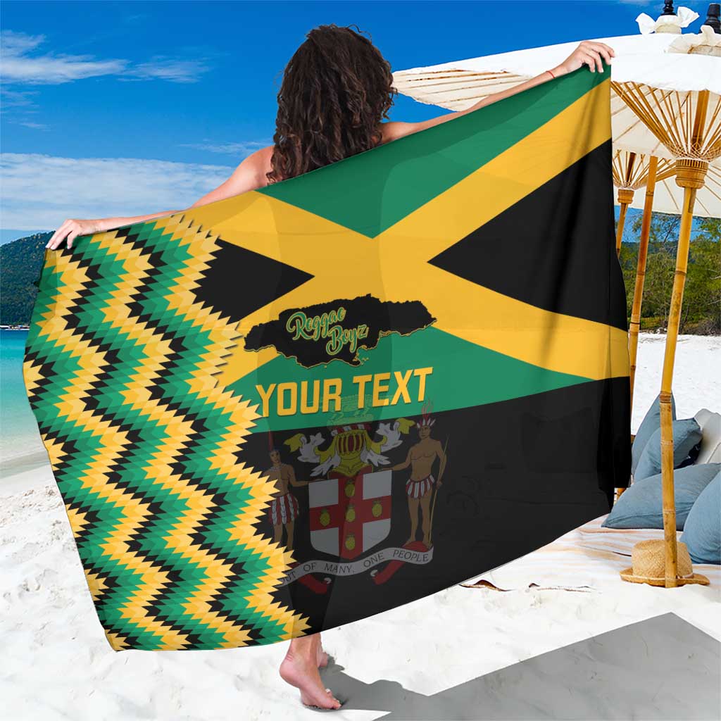 Custom Jamaica Football Sarong Go Reggae Boyz - Wonder Print Shop