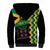 Custom Jamaica Football Sherpa Hoodie Go Reggae Boyz - Wonder Print Shop