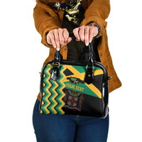 Custom Jamaica Football Shoulder Handbag Go Reggae Boyz - Wonder Print Shop