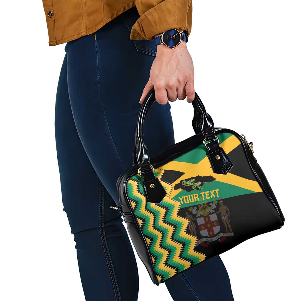 Custom Jamaica Football Shoulder Handbag Go Reggae Boyz - Wonder Print Shop