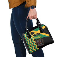 Custom Jamaica Football Shoulder Handbag Go Reggae Boyz - Wonder Print Shop
