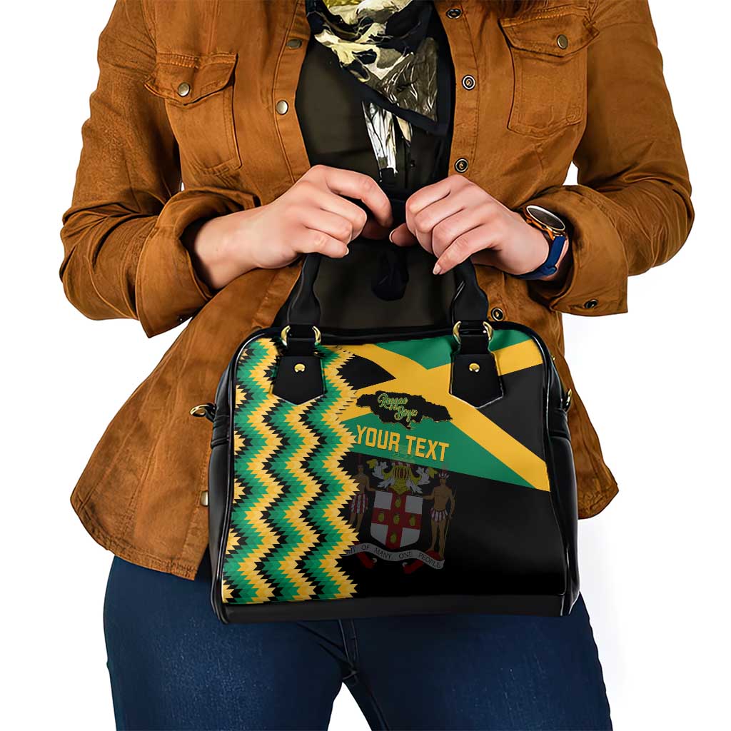 Custom Jamaica Football Shoulder Handbag Go Reggae Boyz - Wonder Print Shop