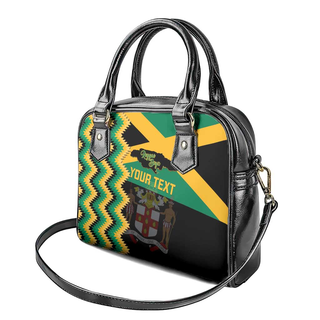 Custom Jamaica Football Shoulder Handbag Go Reggae Boyz - Wonder Print Shop