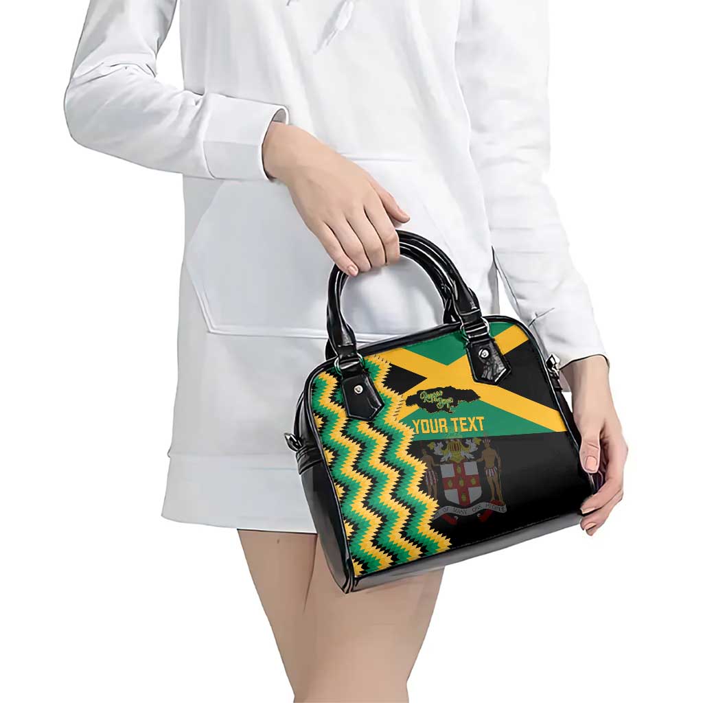 Custom Jamaica Football Shoulder Handbag Go Reggae Boyz - Wonder Print Shop