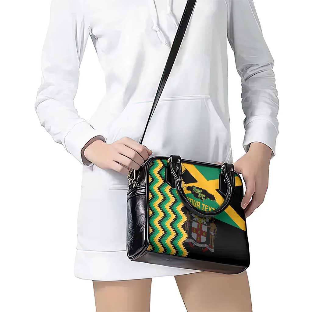 Custom Jamaica Football Shoulder Handbag Go Reggae Boyz - Wonder Print Shop