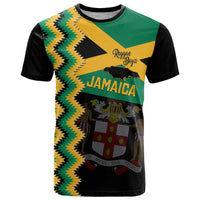 Custom Jamaica Football T Shirt Go Reggae Boyz - Wonder Print Shop
