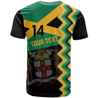 Custom Jamaica Football T Shirt Go Reggae Boyz - Wonder Print Shop