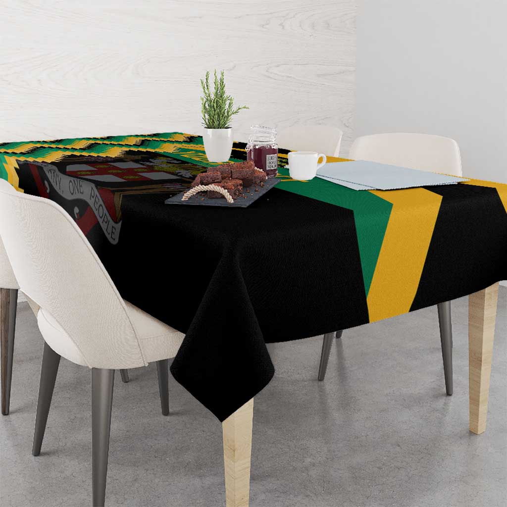 Custom Jamaica Football Tablecloth Go Reggae Boyz - Wonder Print Shop