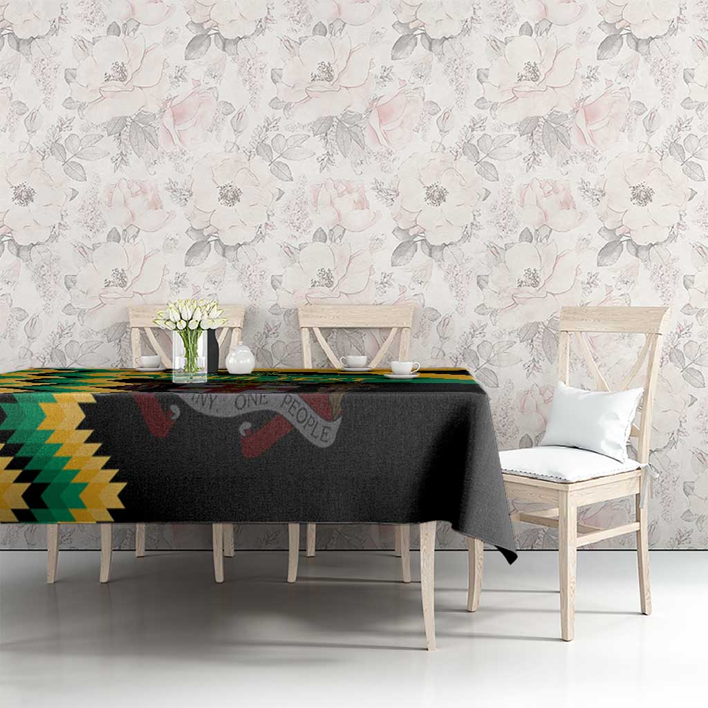 Custom Jamaica Football Tablecloth Go Reggae Boyz - Wonder Print Shop
