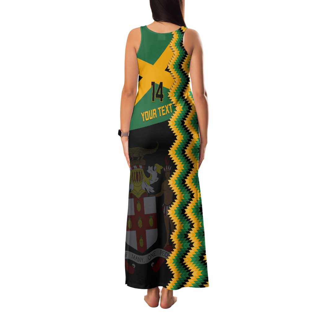 Custom Jamaica Football Tank Maxi Dress Go Reggae Boyz - Wonder Print Shop