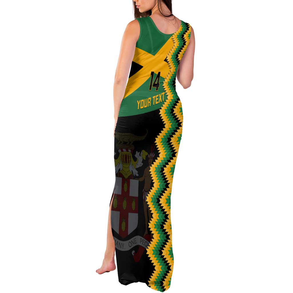 Custom Jamaica Football Tank Maxi Dress Go Reggae Boyz - Wonder Print Shop
