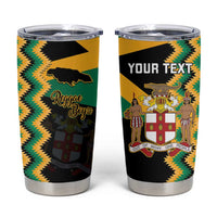 Custom Jamaica Football Tumbler Cup Go Reggae Boyz - Wonder Print Shop