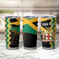 Custom Jamaica Football Tumbler Cup Go Reggae Boyz - Wonder Print Shop