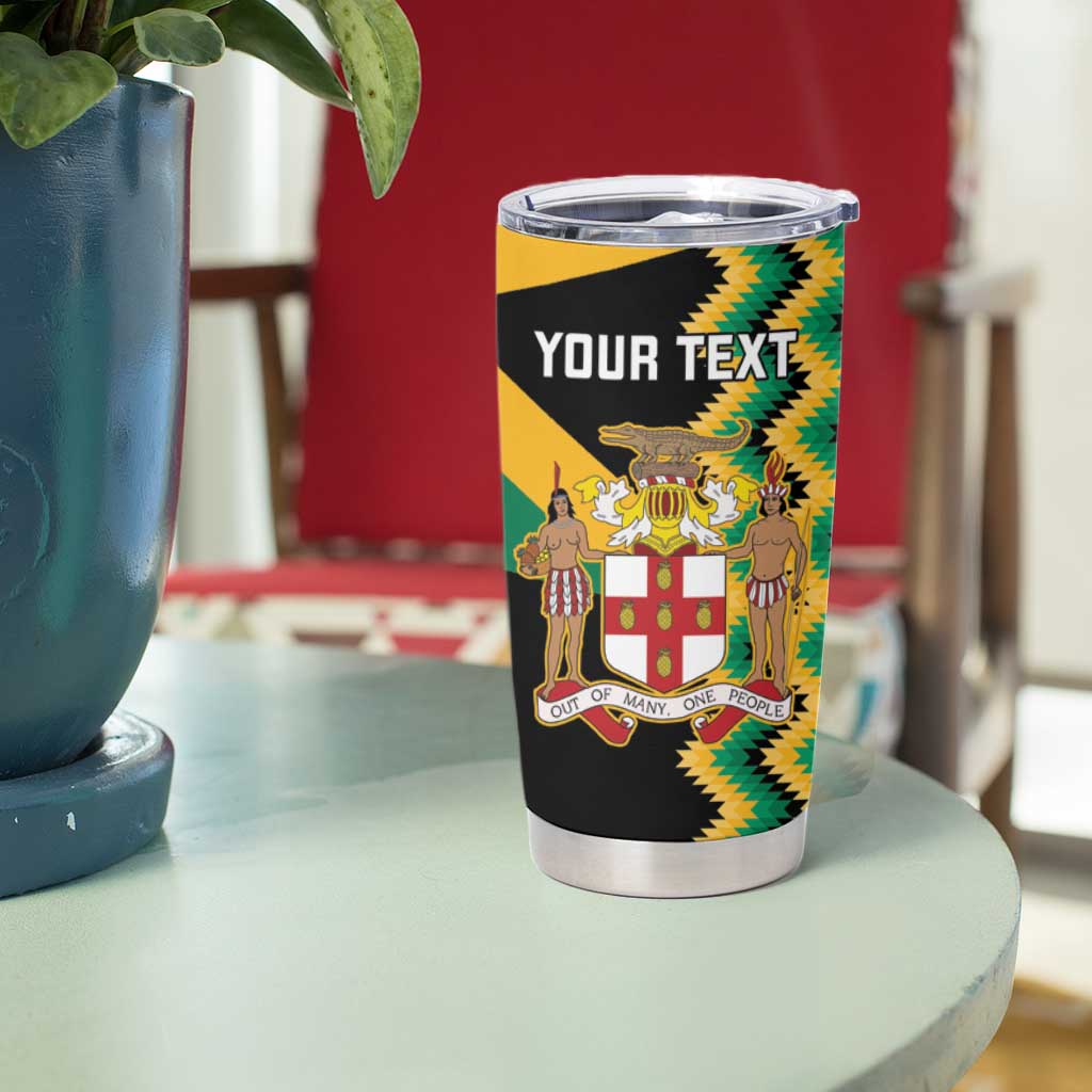 Custom Jamaica Football Tumbler Cup Go Reggae Boyz - Wonder Print Shop