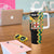 Custom Jamaica Football Tumbler With Handle Go Reggae Boyz - Wonder Print Shop