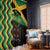 Custom Jamaica Football Window Curtain Go Reggae Boyz - Wonder Print Shop
