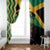 Custom Jamaica Football Window Curtain Go Reggae Boyz - Wonder Print Shop
