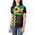Custom Jamaica Football Women Polo Shirt Go Reggae Boyz - Wonder Print Shop