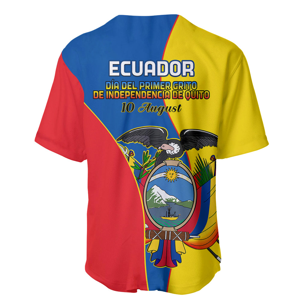 Ecuador Baseball Jersey Ecuadorian Independence Day 10 August Proud - Wonder Print Shop