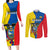 Ecuador Couples Matching Long Sleeve Bodycon Dress and Long Sleeve Button Shirts Ecuadorian Independence Day 10 August Proud - Wonder Print Shop
