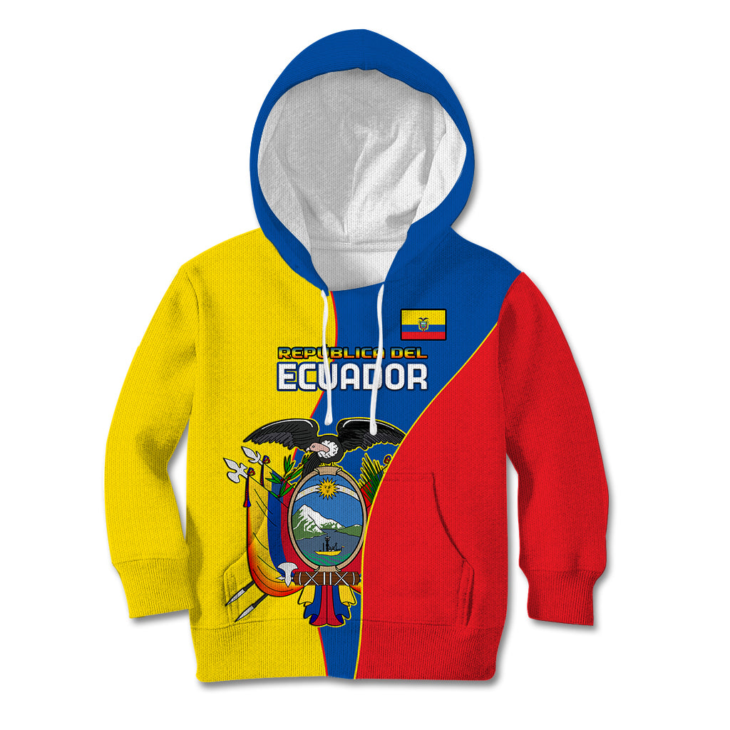 Ecuador Kid Hoodie Ecuadorian Independence Day 10 August Proud - Wonder Print Shop