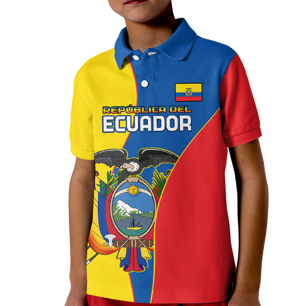 Ecuador Kid Polo Shirt Ecuadorian Independence Day 10 August Proud - Wonder Print Shop