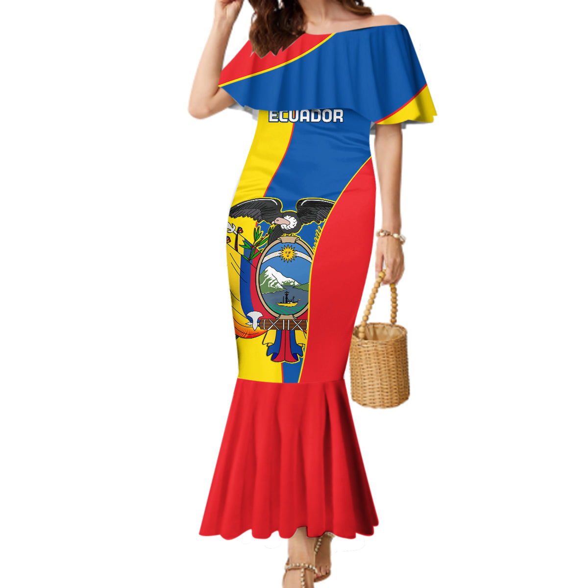 Ecuador Mermaid Dress Ecuadorian Independence Day 10 August Proud - Wonder Print Shop