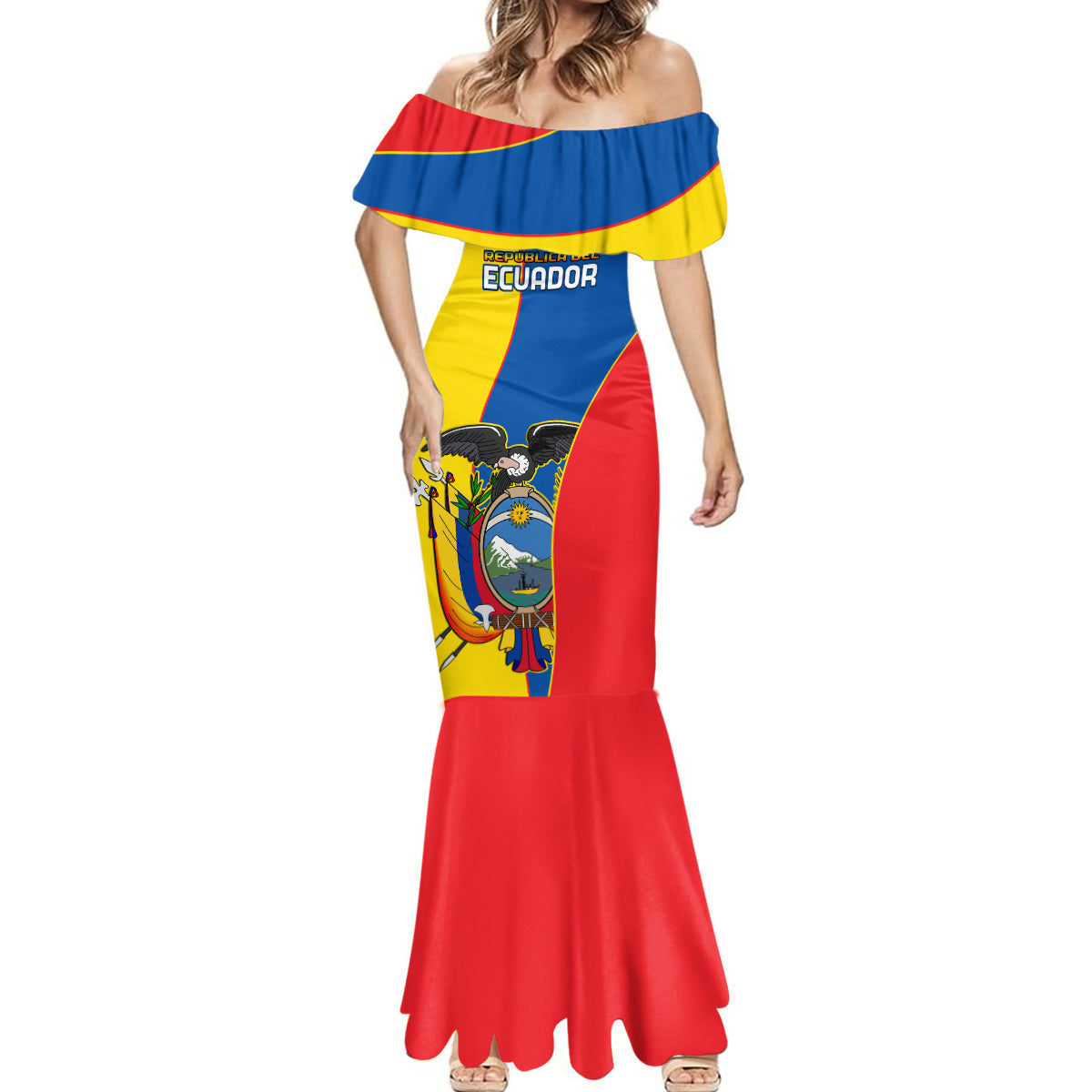 Ecuador Mermaid Dress Ecuadorian Independence Day 10 August Proud - Wonder Print Shop