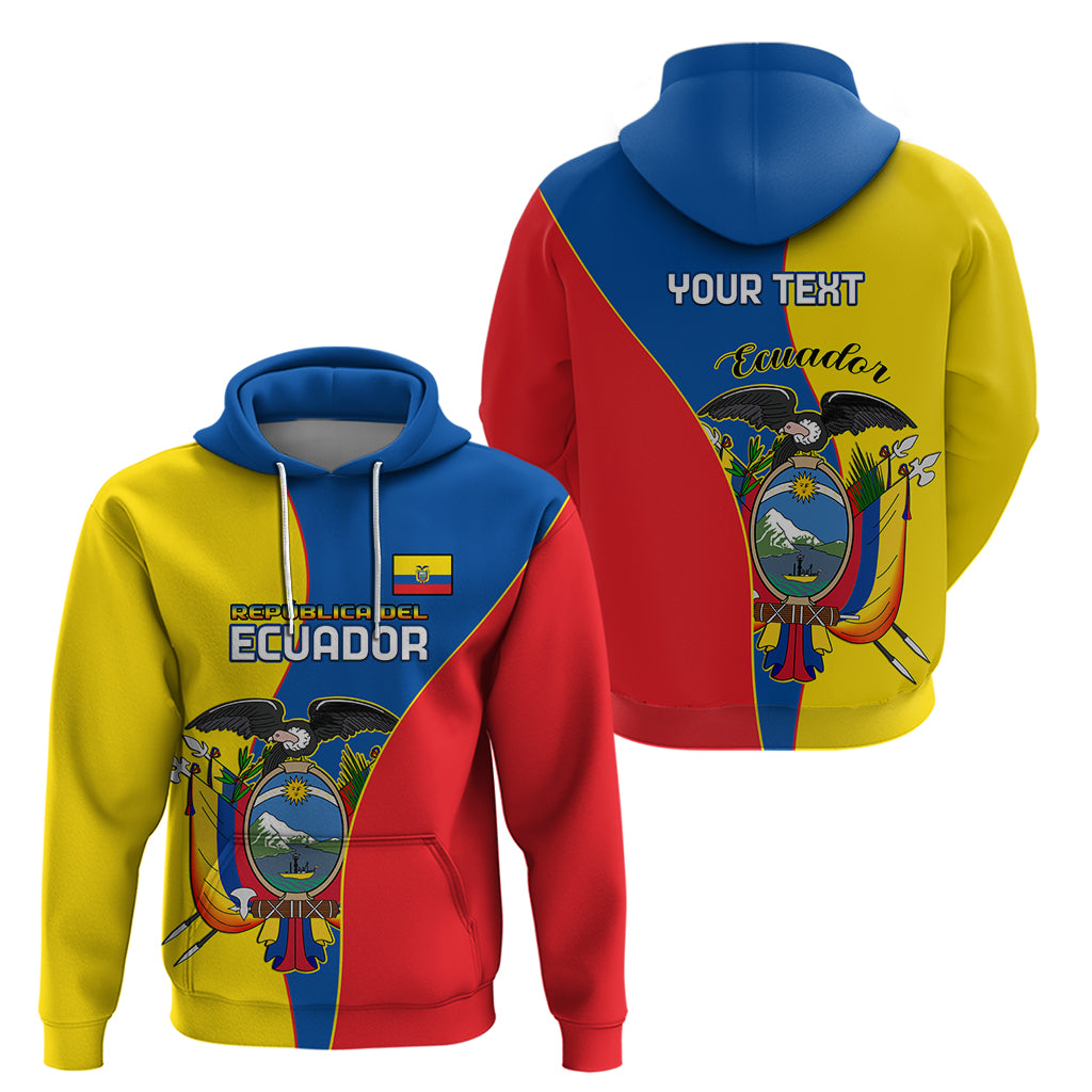Custom Ecuador Hoodie Ecuadorian Independence Day 10 August Proud - Wonder Print Shop