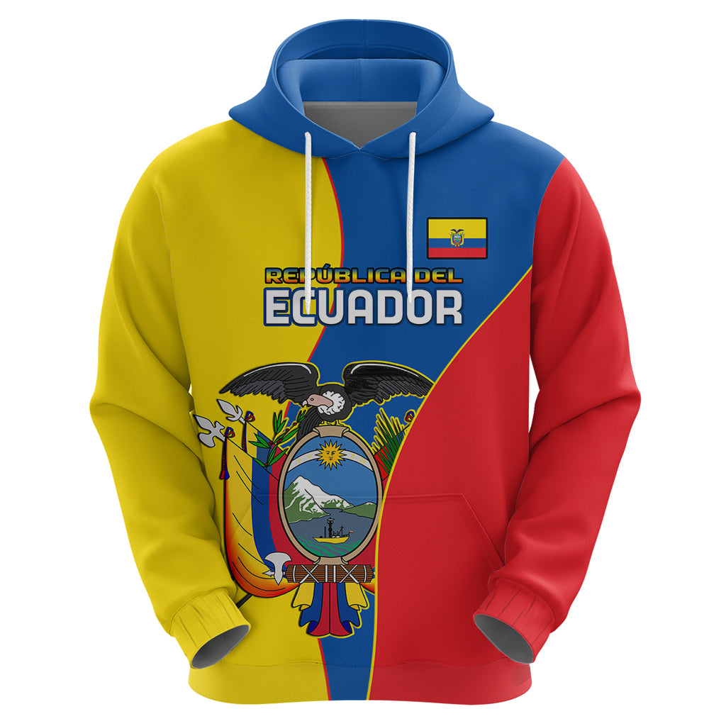 Custom Ecuador Hoodie Ecuadorian Independence Day 10 August Proud - Wonder Print Shop