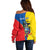 Custom Ecuador Off Shoulder Sweater Ecuadorian Independence Day 10 August Proud - Wonder Print Shop