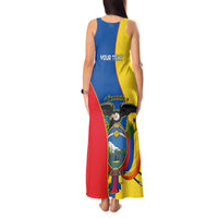Custom Ecuador Tank Maxi Dress Ecuadorian Independence Day 10 August Proud - Wonder Print Shop