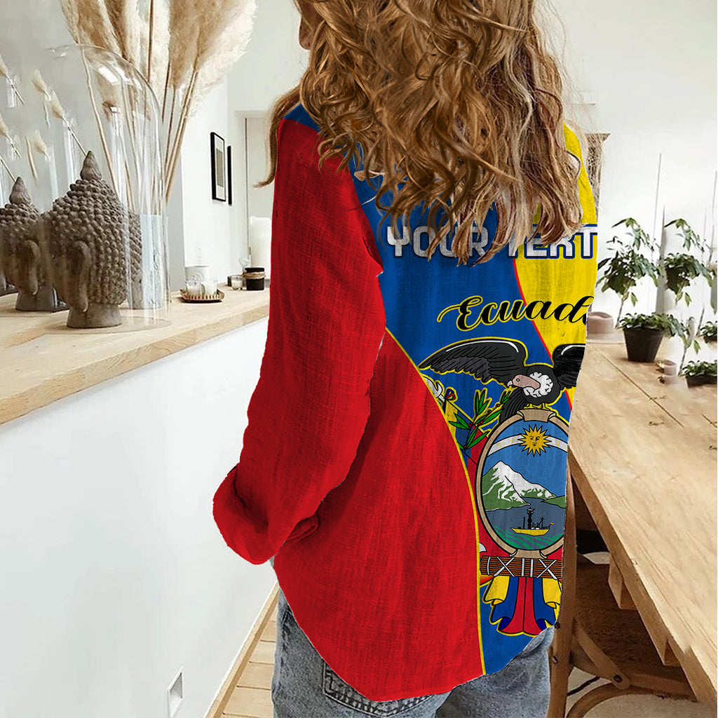 Custom Ecuador Women Casual Shirt Ecuadorian Independence Day 10 August Proud - Wonder Print Shop
