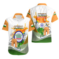 India Hawaiian Shirt Swatantra Diwas Happy Indian Independence Day - Wonder Print Shop