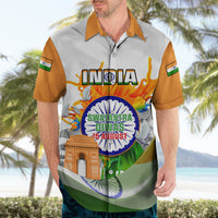 India Hawaiian Shirt Swatantra Diwas Happy Indian Independence Day - Wonder Print Shop