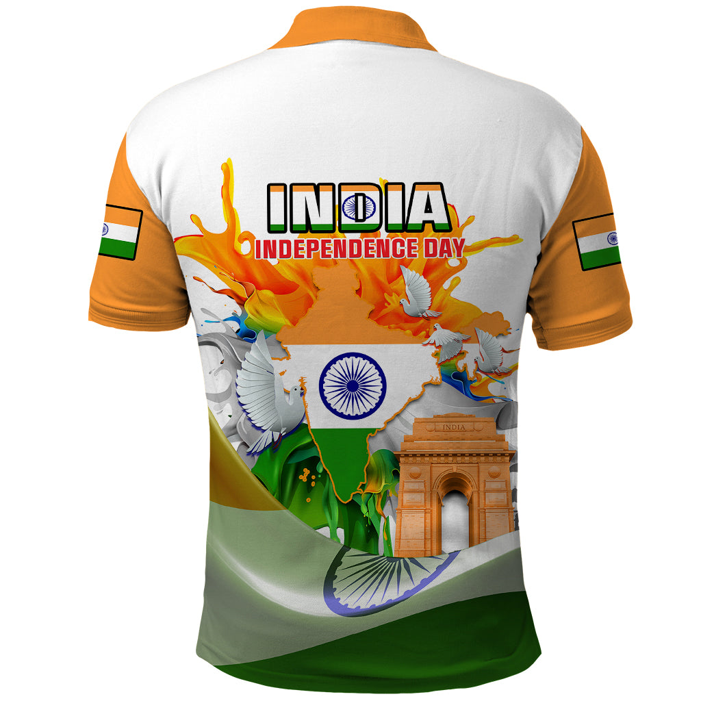 India Polo Shirt Swatantra Diwas Happy Indian Independence Day - Wonder Print Shop
