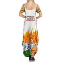 India Summer Maxi Dress Swatantra Diwas Happy Indian Independence Day - Wonder Print Shop
