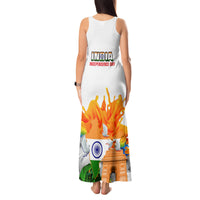 India Tank Maxi Dress Swatantra Diwas Happy Indian Independence Day - Wonder Print Shop