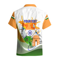 Custom India Hawaiian Shirt Swatantra Diwas Happy Indian Independence Day - Wonder Print Shop