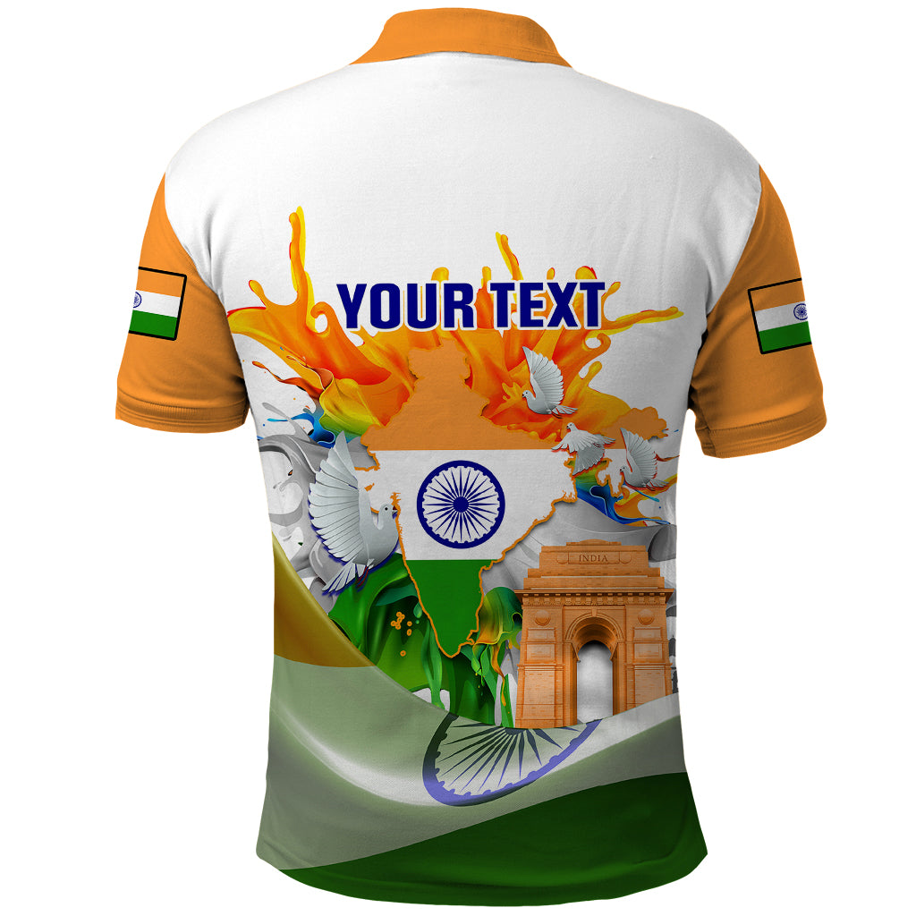 Custom India Polo Shirt Swatantra Diwas Happy Indian Independence Day - Wonder Print Shop