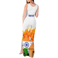 Custom India Tank Maxi Dress Swatantra Diwas Happy Indian Independence Day - Wonder Print Shop