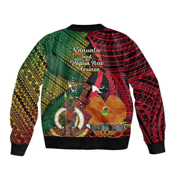 Vanuatu and Papua New Guinea Bomber Jacket Vanuatuan With PNG ...