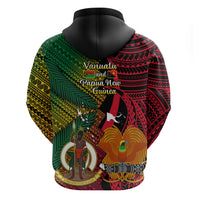 Vanuatu and Papua New Guinea Hoodie Vanuatuan With PNG Polynesian Pattern - Wonder Print Shop