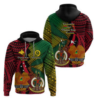 Vanuatu and Papua New Guinea Hoodie Vanuatuan With PNG Polynesian Pattern - Wonder Print Shop