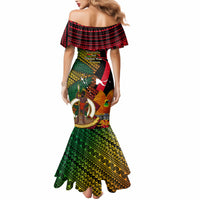 Vanuatu and Papua New Guinea Mermaid Dress Vanuatuan With PNG Polynesian Pattern - Wonder Print Shop