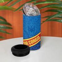 DR Congo Basketball 4 in 1 Can Cooler Tumbler 2026 Go Leopards